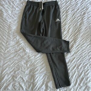 Adidas Grey Drawstring Mens Sweatpants with Zipper Bottom Cuffs